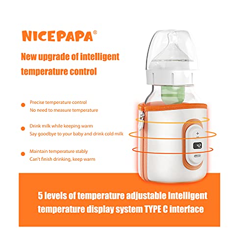Преносима гореща вода чанта за повиване НИЦА PAPA вода сак за бебешки бутилки с LCD дисплей, Пътна Топло за кърма, Пятискоростная Регулиране