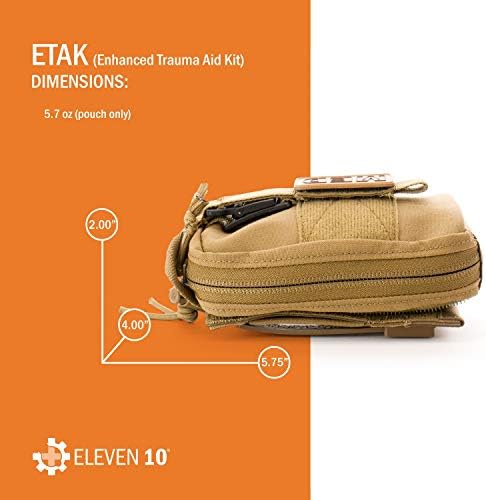 Eleven 10 ETAK (подобрена аптечка за оказване на помощ при травми), отрывная, черна, само в джоба