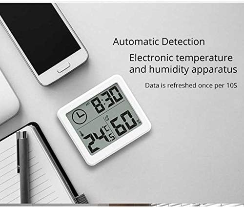 XJJZS Мултифункционален Термометър, Влагомер Автоматичен Електронен Монитор на Температурата И Влажността Часовници 3,2