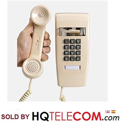 Промишлен Стенен телефон с панел за набиране и фаянс панел - ПЕПЕЛЯВО бежов от HQTelecom