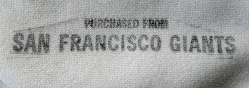 1993 San Francisco Giants Кевин Роджърс 28 Използван в играта Бяла риза DP17474 - Използваните В играта тениски MLB