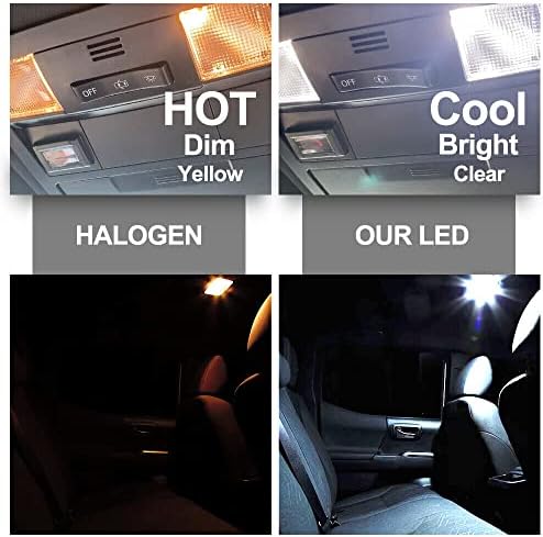 Комплект Led Лампи за Вътрешно осветление 6шт за Honda Civic 2006 2007 2008 2009 2010 2011 2012 2013 2014 2015 Карта за Осветление Регистрационен