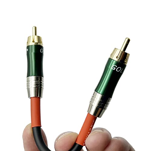 Аудио кабел Seadream RCA-RCA Кратък 2 пакета 1RCA Включете щепсела 1RCA Стерео аудио кабел Конвертор, Щурцове предусилителя Включете