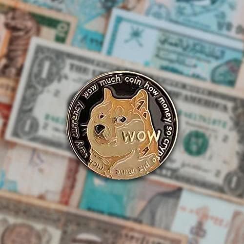 Куче Възпоменателна Монета Сувенири Позлатени Ценен Скъпоценен Подарък Куче Възпоменателна Монета Възпоменателна монета