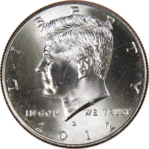 2012 D Кенеди Полдоллара БУ Необращенный Монетен двор на Щата 50c Монета на САЩ са подбрани