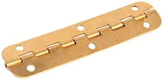 X-DREE 66 mm x 15 mm Правоъгълна форма Сгъваеми врати, носеща тръба, тръбна линия на златни тонове (Форма на пряка форма на 66 мм x 15 мм