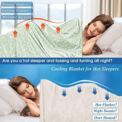 охлаждащо одеяло inhand за хора с горещ сън, които се Потите през нощта, Охлаждащо покривало за легло Queen Size (80x86) Arc-Успокой