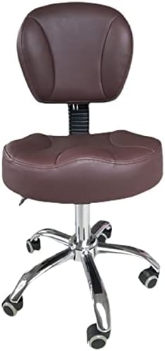 Стол-седло На STELA в Количка, Удобен за Зъболекарски Стол от Изкуствена Кожа, Козметичен Стол с облегалка, Регулируема Въртяща Хидравличен