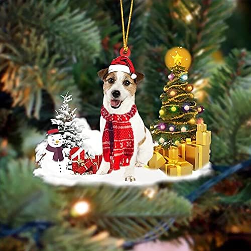 Коледен Окачен Украшение За Кучета, Весела Коледа, Чудесна декорация За коледната Елха, Коледен Подарък На Дядо Коледа На Празнично