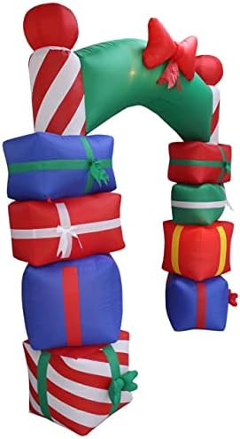ДВА КОМПЛЕКТА БИЖУТА за КОЛЕДНО парти, включително и Огромен надуваем Дядо Коледа, височина 14 фута и Надуваеми Цветни подаръчни кутии,