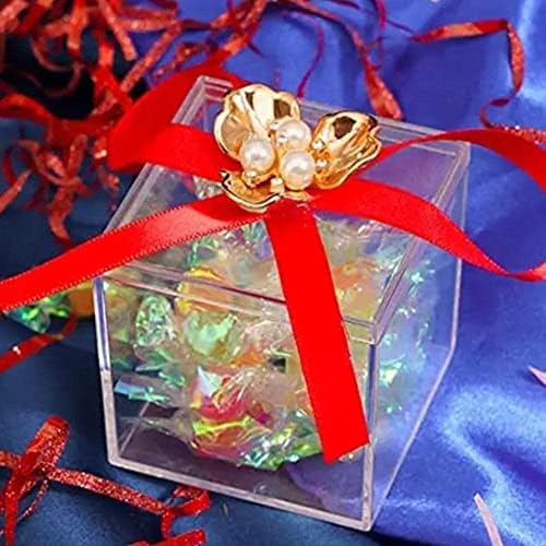 Ясна Акрилна Кутия, Малка Квадратна Кутия За Съхранение, Декоративни Прозрачни Лечение Бонбони Бижута за Кутии Кутии на дисплея,