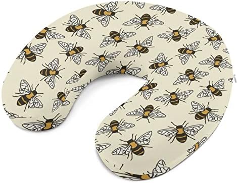 Запазване на Пчелите Пътна Възглавница за врата U-Образна форма за Подкрепа на Главата и врата Възглавници от пяна с Памет ефект Облегалка