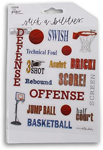 Баскетболни етикети за правене на списания, производство на пощенски картички, декоративно-приложно изкуство - 36 броя