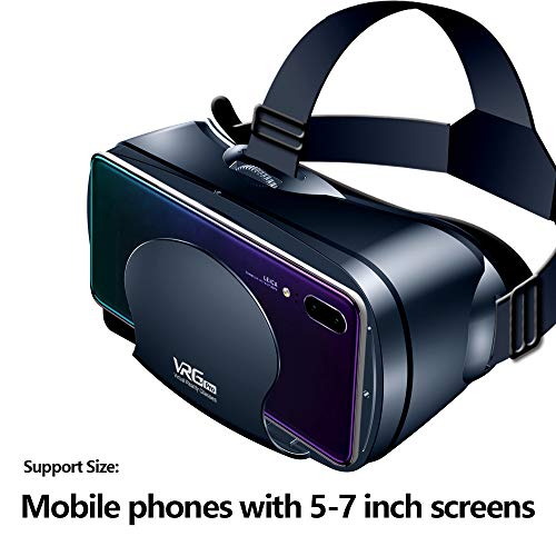 VR-очила LOOCOO 3d Pro, Очила за виртуална реалност, цял екран визуален VR-плейър, Широкоъгълни VR-очила, Подходящи за 5-7-инчови