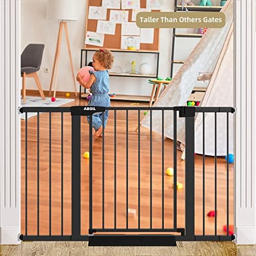 Надуваеми детски вратата за стълбите, 29-51 инча, височина 30 , много Широки, Автоматично Затваряне на Предпазни Детски