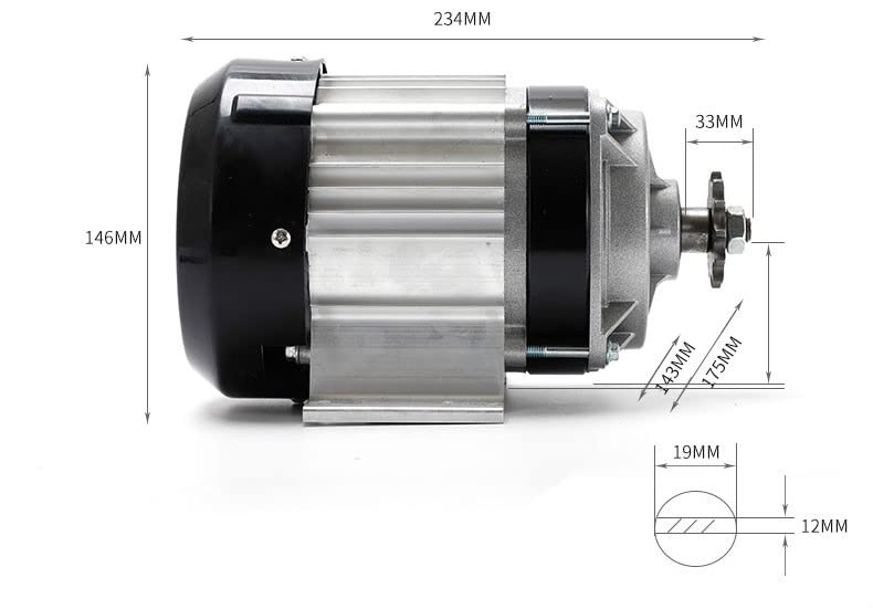 Dc двигател Davitu - 48 500 W Бесщеточный dc двигател с постоянен магнит Товарен двигател Триколка Велосипеден двигател Бесщеточный двигател - (Скорост (об/мин): 48 500 W)