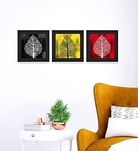 BBRATS Комплект от 3 цвята с Цветен Дизайн UV Канава Домашен Декоративен Подарък В Рамката на Картината 9,5 X 28,5 см