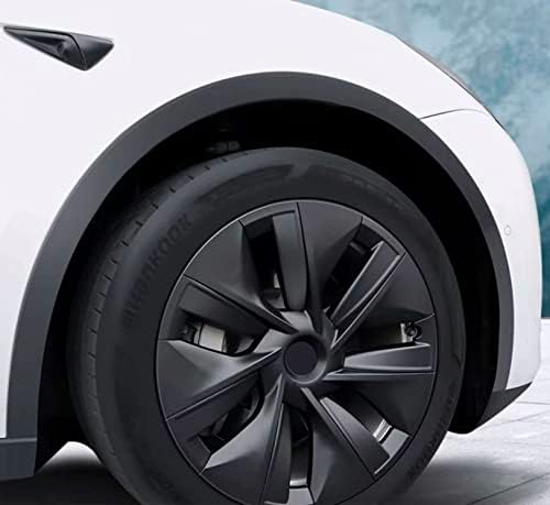 Модел на Tesla 19 Инча Y Matte Black OEM Стил на Кутията за Колела /Тасове 1 Опаковка 2020,2021,2022,2023