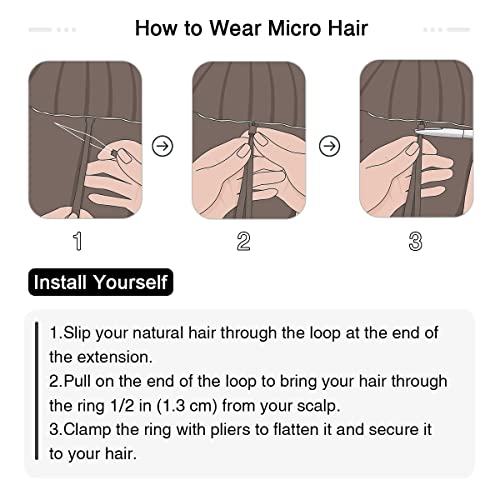 SUYYA Micro Links Косата Platinum Blond Micro Loop Натрупване на Човешки Косъм Директни косата Microlink коси 50 Направления