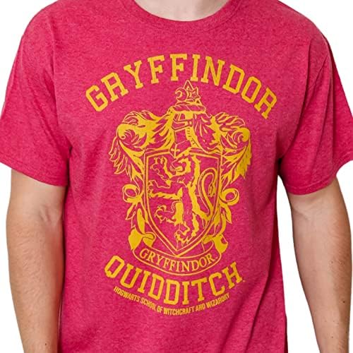 Тениска за възрастни Хари Потър, Грифиндор, Слизерина, Равенкло, Хаффлпаффа, Отбора по куидич на грифиндор