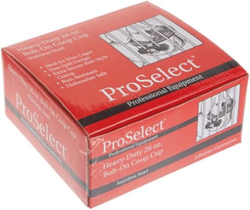 Курятниковые чаша ProSelect от неръждаема стомана — универсални курятниковые чаши за домашни любимци и клетки, 26 грама
