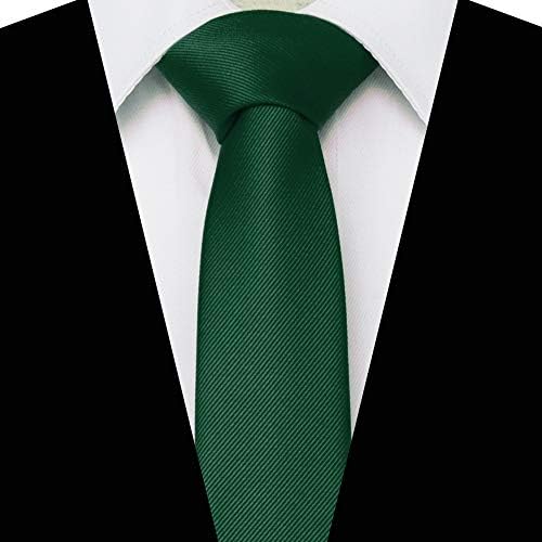 RBOCOTT 2.4 Монофонични Тясна вратовръзка за мъжете, Тънка вратовръзка (6 см)