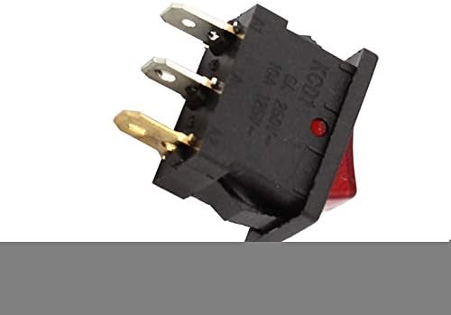 Ключове Aexit AC 125-250 В, перекидной преминете на червена светлина, 2 положения, на Крак ключове SPST с защелкивающейся опаковка от 3