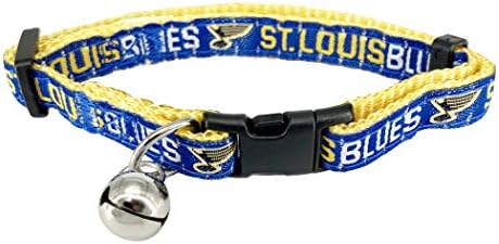 Нашийник за котки Pets First NHL Saint Louis Blues Регулируема Отстегивающийся нашийник за котки с лицензиран командата име и лого. Сладко