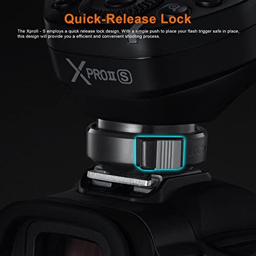 Godox XProII-S Xpro S II TTL Безжичен Предавател на стартиране светкавица, Съвместим с камера Sony 2,4 G 1/8000 s HSS Bluetooth връзка,