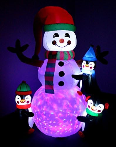 Комплект от две украса за Коледното парти, включва коледната в пингвин с височина 7 метра, с блещукащите светлини и коледа в пингвин с височина 6 метра, с осветление ?
