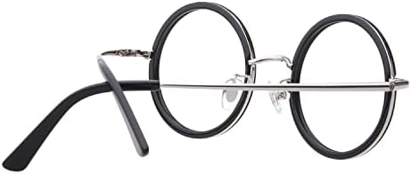 HELES Ретро Кръгли Преходни Фотохромичните Кафяви Очила за четене Single Vision с Пълна Рамки за четене
