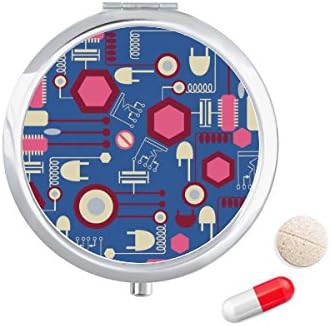 Изход Вилица Схема на Модел Калъф за Хапчета в Джоба Кутия За Съхранение на Лекарства Контейнер Опаковка