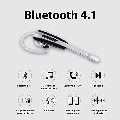 Слушалки TEK STYZ е Съвместима с ухо vivo X70 in Ear Wireless Bluetooth с шумопотискане (Бял /Златен)