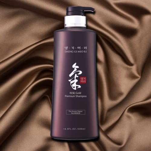 Шампоана премиум-клас Daeng Gi Мео Ri-Ki Gold + Комплект за грижа, ефективно хидратира сухите и груби косми, без изкуствено