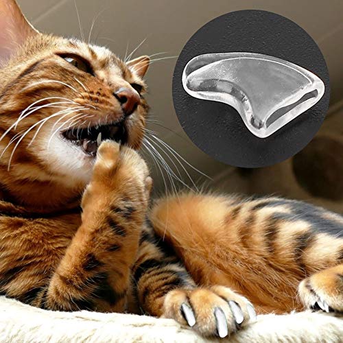 Защитете Мебели от покриване на ноктите за домашни любимци, за да направи Котката сладко Черно-бяло (ледена бяло, XS)