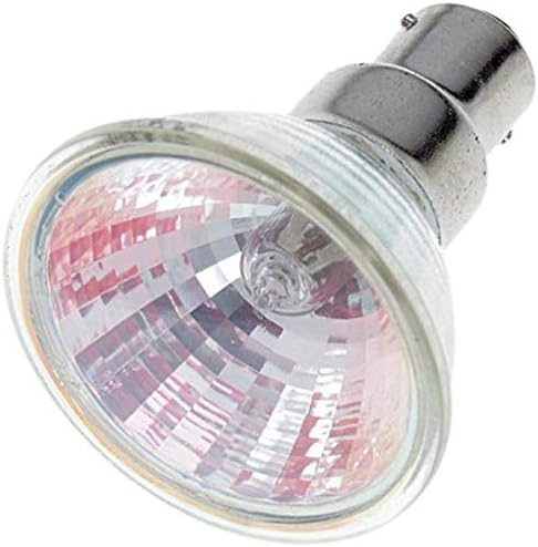 Satco S1970 20 W Халогенна лампа MR16 постоянен ток с Байонетным основата на 12 Волта С Прозрачна Графиката фокус FL 36, Без вредни