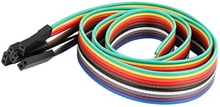 X-DREE 5 бр., дължина 50 см, вътрешен кабел със стъпка 2.54 мм, 2P, кабел за свързване с една глава, кабел (5 пьез с дължина