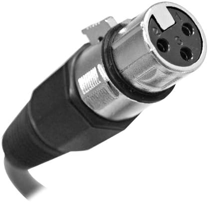 СЕИЗМИЧЕН ЗВУК - SAXLX-100 - 100-крак Червен микрофон кабел XLR за мъже и XLR за жени - Балансиран пластир кабел с дължина