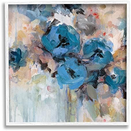 Модерна композиция от Сините цветя Stupell Industries, Изпълнена импрессионистскими движения на четката, Дизайн Карол Робинсън