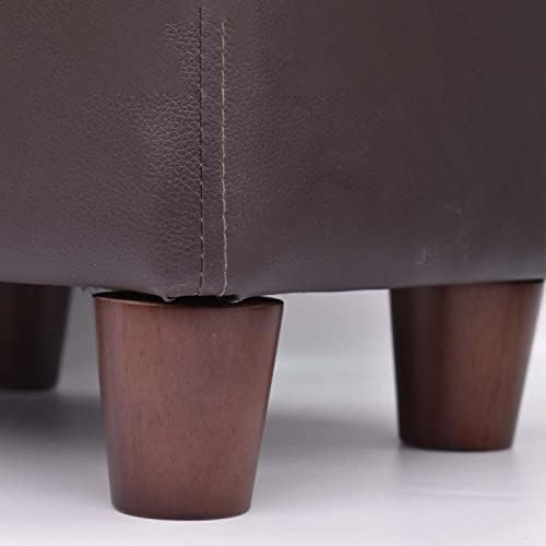 BEISJEXIN 3-инчов Дървена крак за мебели, Кръгли Дървени крака за мека мебел, Комплект от 4 Крака за мека мебел от масивно