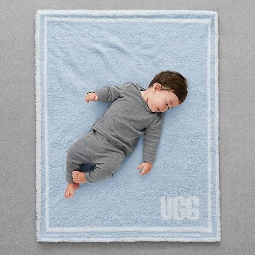Детско одеало UGG – Anabelle – Удобно, Уютно покривало за легло за новородени – Плюшевое Шерп–одеяло - Меко и нежно за кожата – 31 x 41 -