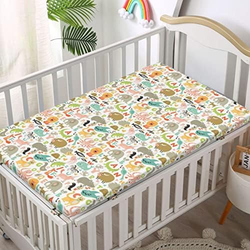Кухненски Кърпи за бебешко креватче, Портативни мини-Чаршафи за легла с Меки и дишащи Кърпи - Отлични за стая на момче или момиче,