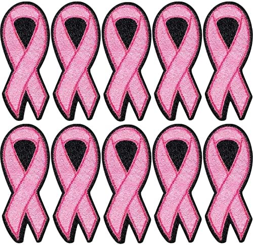 48 Бр., Информираността за рака на гърдата, Пришитая на Плат, Розова Лента, лента Помощ От рак на млечната жлеза, Нашивка с