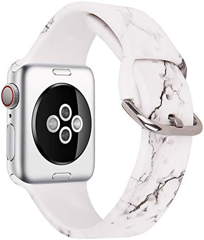 KOREDA е Съвместима с джапанки Apple Watch 38 мм, 40 мм 41 мм, меки силиконови Сменяеми въжета с неувядающим модел за iWatch