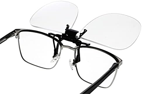 Очила VS с голям прозрачен клипс за четене с панти капак