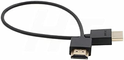 HangTon Навити Тънък кабел HDMI-HDMI 2.0 4K за ZCAM E2 Sony, Canon, Panasonic Blackmagic Camera ATOMOS Portkeys Monitor (50 см, HDMI
