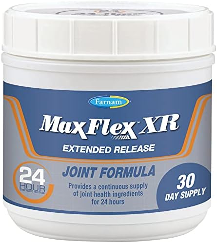 Farnam MaxFlex XR Добавка за стави с удължено освобождаване за коне, осигурява постоянен запас от съставки за здравето на ставите в рамките