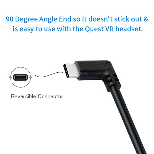 кабел dethinton Link 10 метра, USB кабел C-C USB Съвместим с кабел Oculus Линк Високоскоростен пренос на данни и бързо зареждане на USB Кабел
