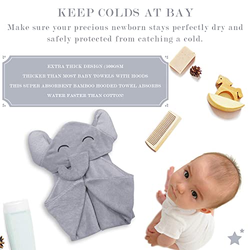 Детско кърпи за баня от бамбук премиум–клас YOYOO - Ултра Меки Органични Хипоалергенни Бебешки Кърпи с капак, за Бебета - Незаменим