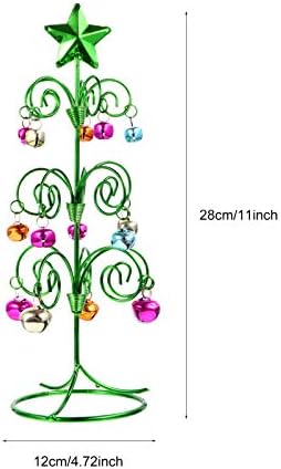 Звънете на Бел Коледно Дърво Декорация за Коледната Елха от злато Малки -1 бр Очарователен Мини-Коледно Дърво, Ръчно изработени